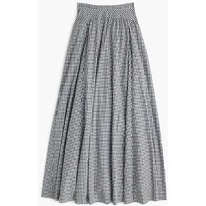 J Crew full length gingham skirt, lined with tulle